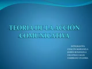 teoria de la acci n comunicativa
