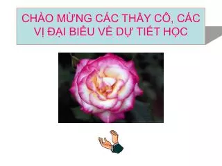 ch o m ng c c th y c c c v i bi u v d ti t h c