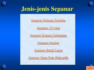 jenis jenis sepanar