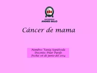 c ncer de mama