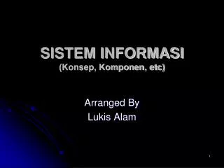 sistem informasi konsep komponen etc