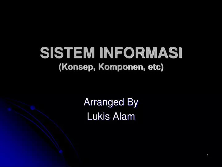 sistem informasi konsep komponen etc