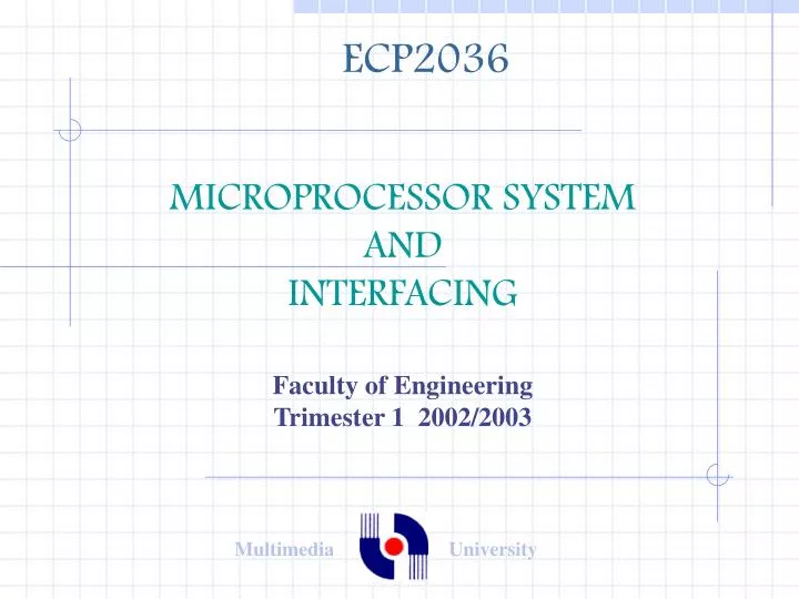 microprocessor system and interfacing