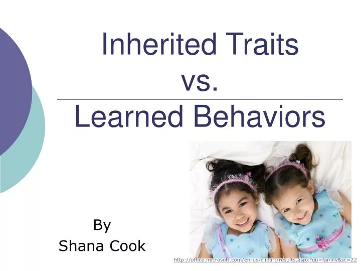 inherited traits vs learned behaviors