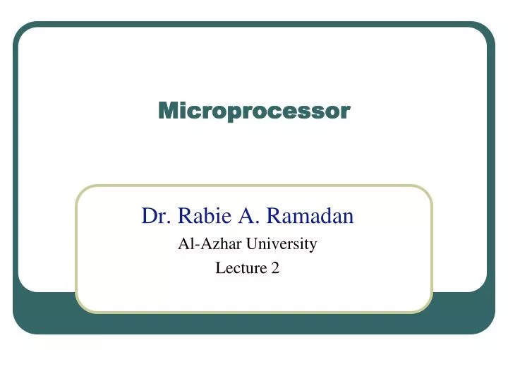 microprocessor