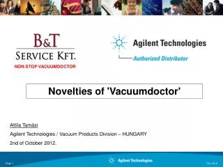 Novelties of 'Vacuumdoctor'