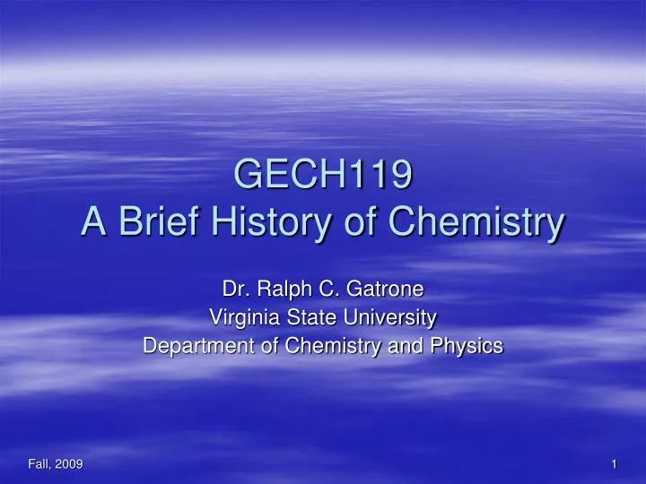 gech119 a brief history of chemistry