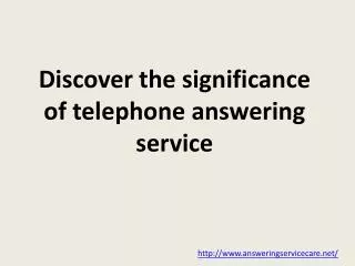 Telephone Answering Service