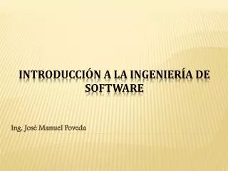 ing jos manuel poveda