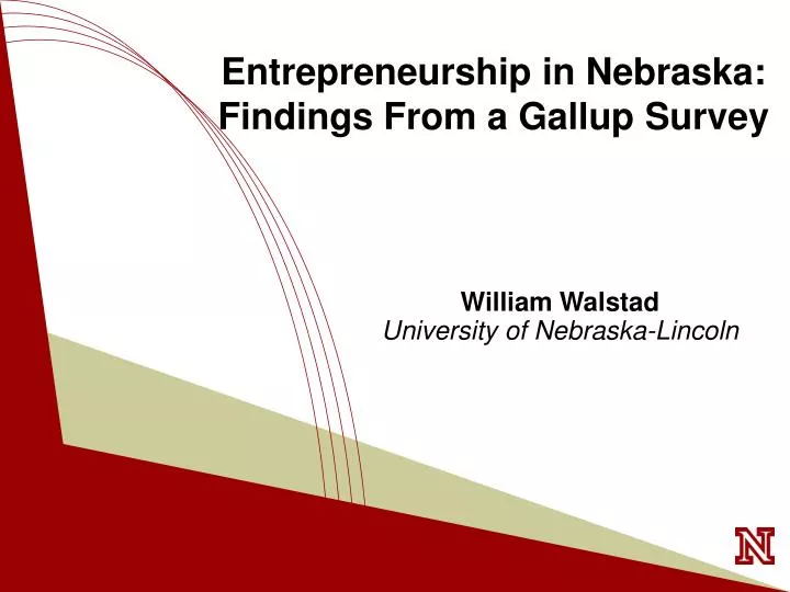 entrepreneurship in nebraska findings from a gallup survey