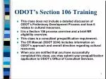 ODOT’s Section 106 Training - slide 1