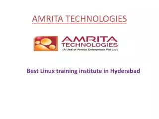 Red Hat Linux Training Hyderabad | RHCE, RH236, RH413|amrita