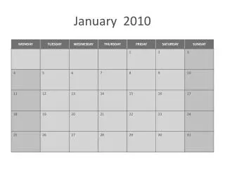 january 2010