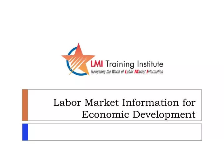 labor market information for economic development