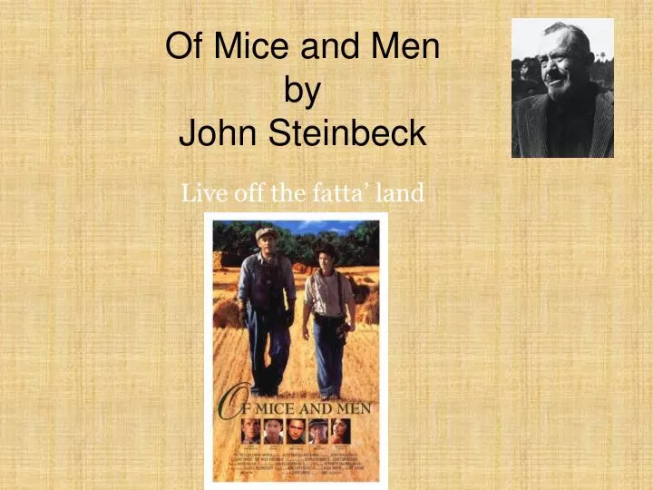 of mice and men by john steinbeck