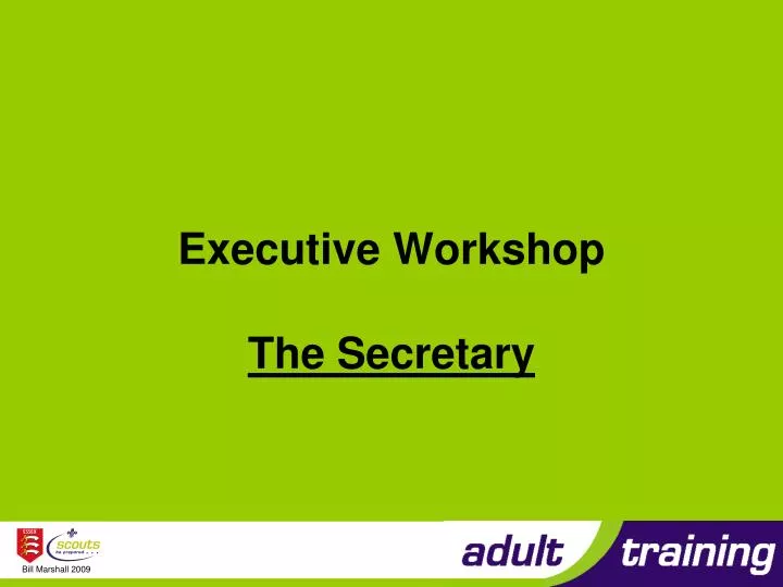 executive workshop the secretary