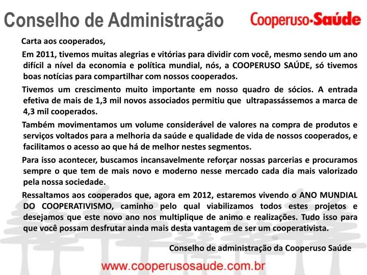 conselho de administra o