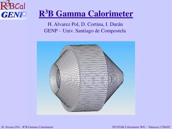 r 3 b gamma calorimeter