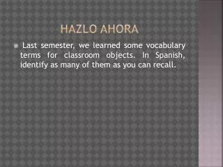 hazlo ahora