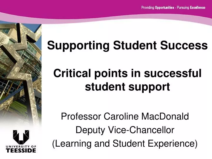 supporting student success critical points in successful student support