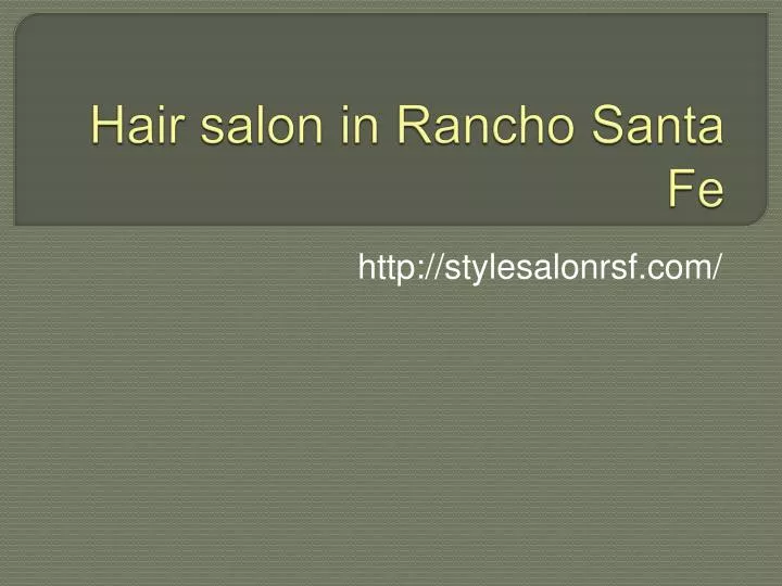 hair salon in rancho santa fe