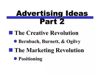 Advertising Ideas Part 2