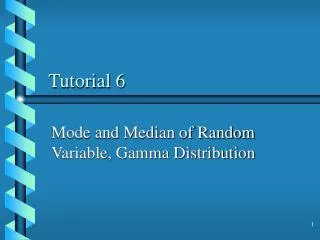 tutorial 6