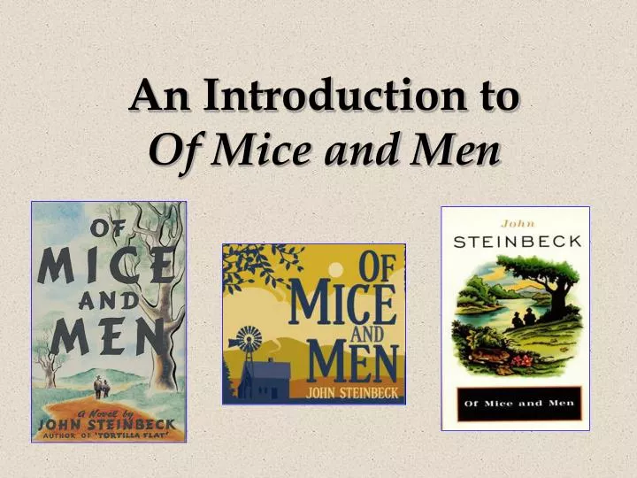 an introduction to of mice and men