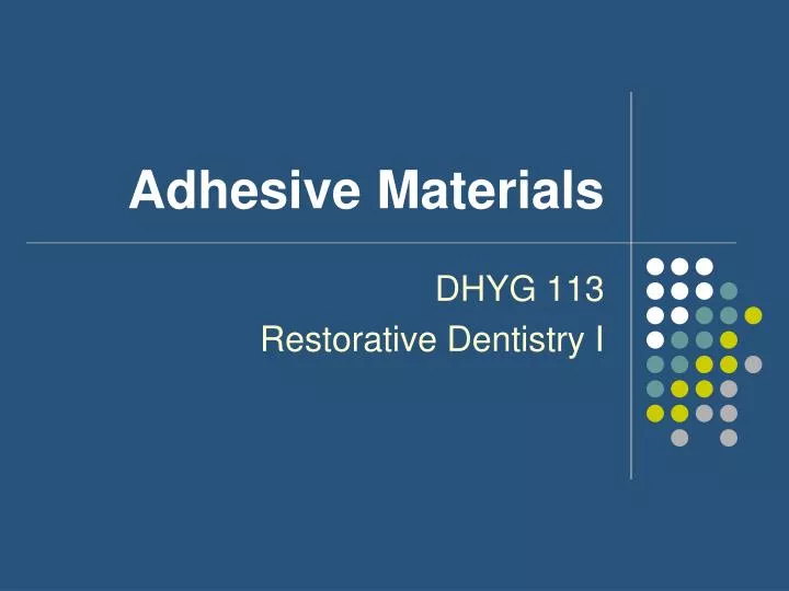 adhesive materials