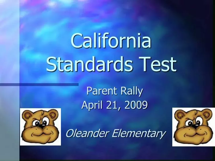 california standards test