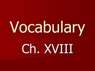vocabulary