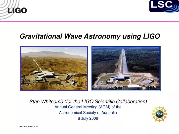 gravitational wave astronomy using ligo