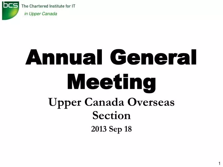 annual general meeting