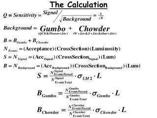 The Calculation