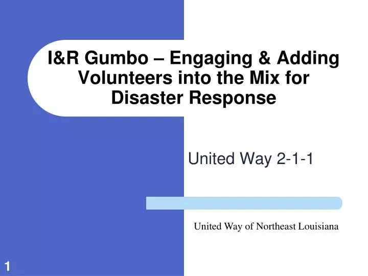 i r gumbo engaging adding volunteers into the mix for disaster response