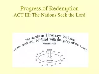 Progress of Redemption ACT III: The Nations Seek the Lord