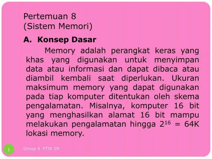 pertemuan 8 sistem memori