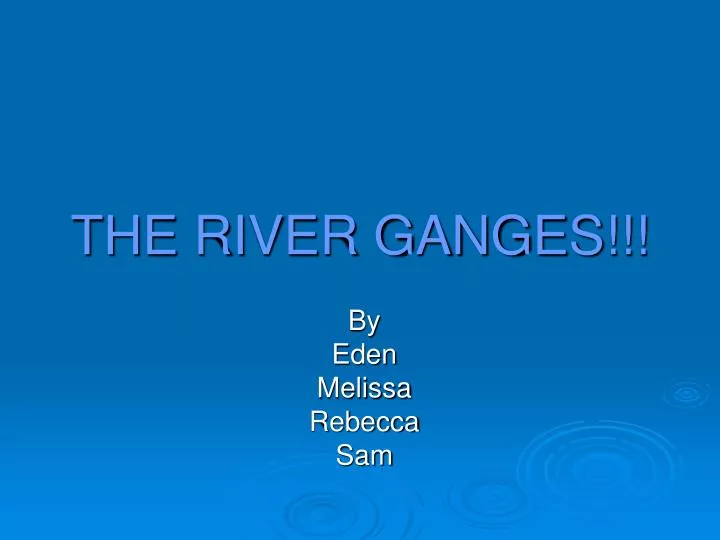 the river ganges