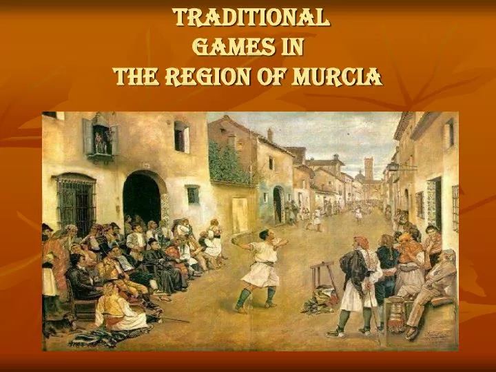 traditional games in the region of murcia