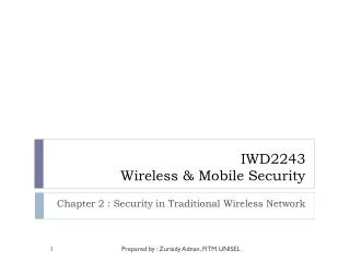 IWD2243 Wireless &amp; Mobile Security