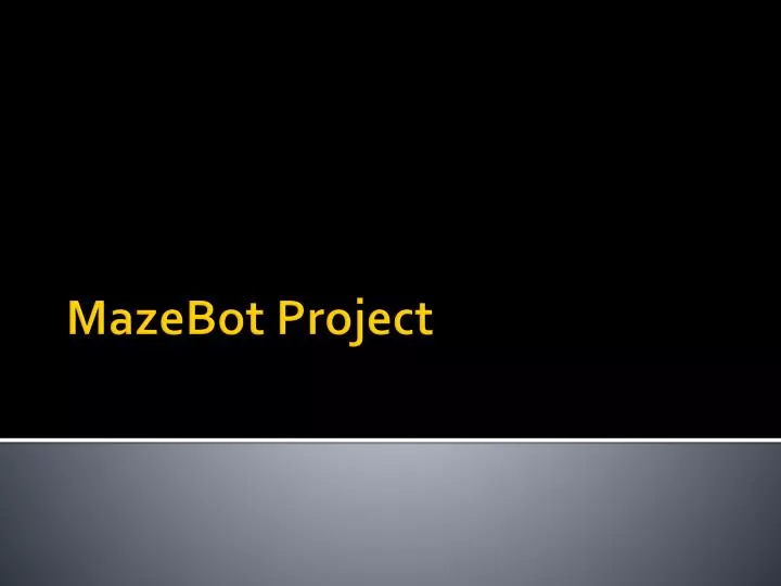 mazebot project