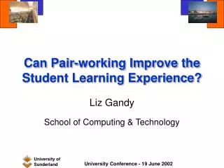 Can Pair-working Improve the Student Learning Experience?