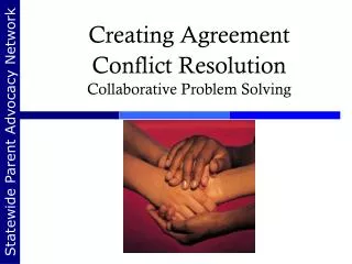 Creating Agreement Conflict Resolution Collaborative Problem Solving