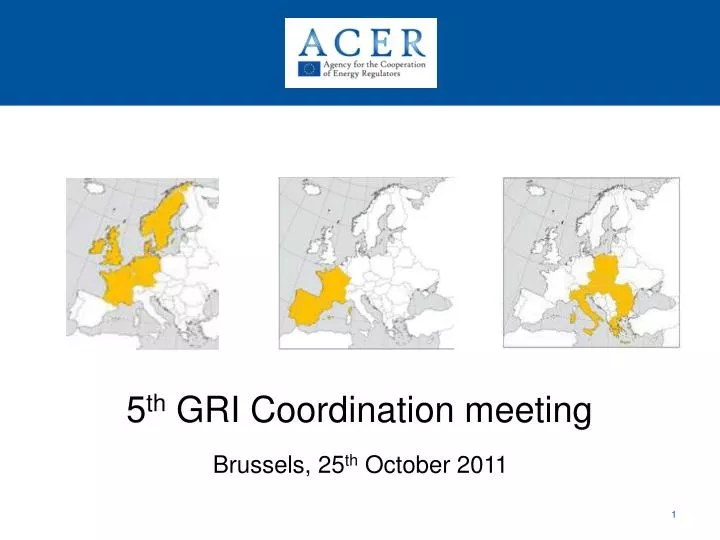 5 th gri coordination meeting