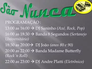 s o nunca