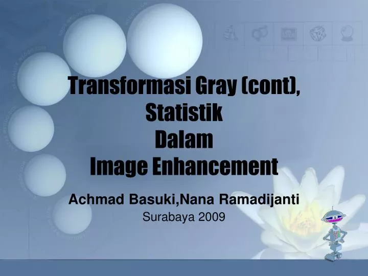 transformasi gray cont statistik dalam image enhancement
