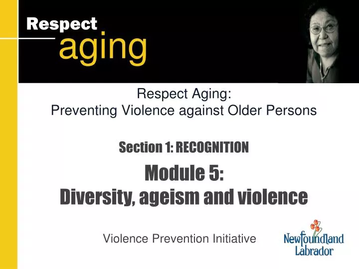 section 1 recognition module 5 diversity ageism and violence