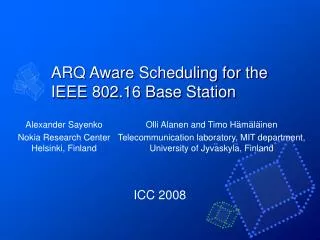 ARQ Aware Scheduling for the IEEE 802.16 Base Station