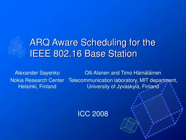 arq aware scheduling for the ieee 802 16 base station