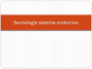 semiolog a sistema endocrino